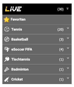 Interwetten Schweiz Live Wetten Angebot