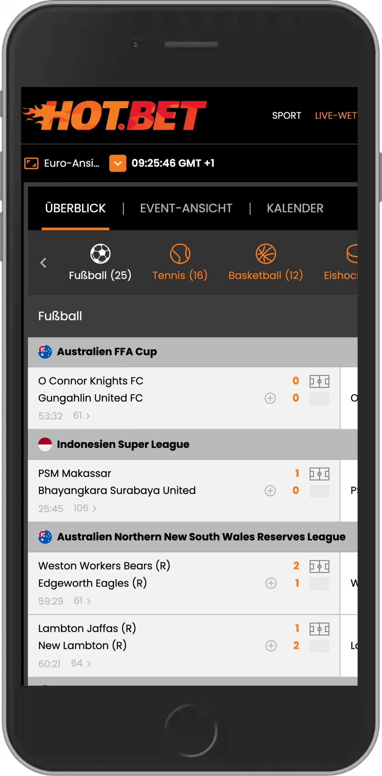 Live Wetten Strategie - Hot.bet Beispiel