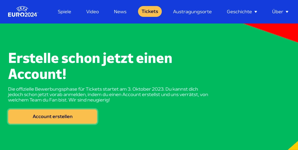 Tickets für die EM 2024