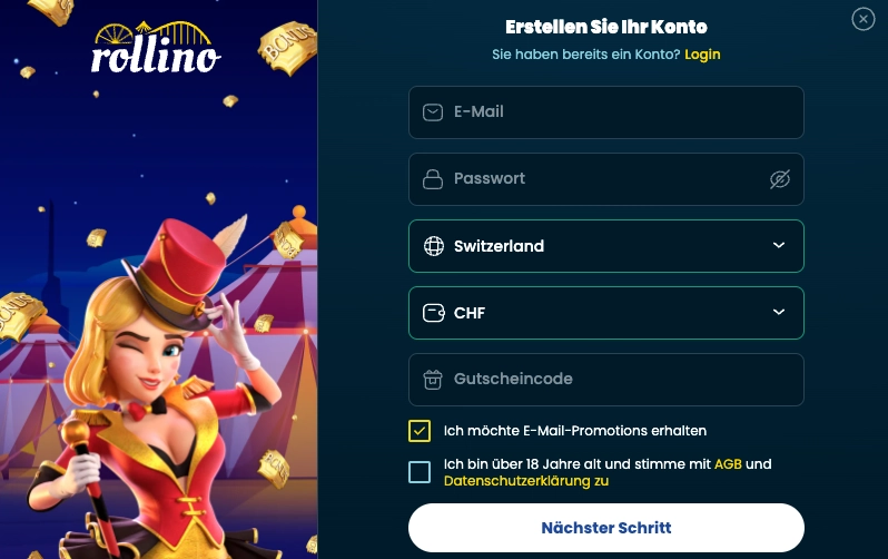 Bei Rollino ist eine Kontoführung in CHF möglich