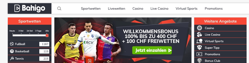 Bahigo Gratiswetten