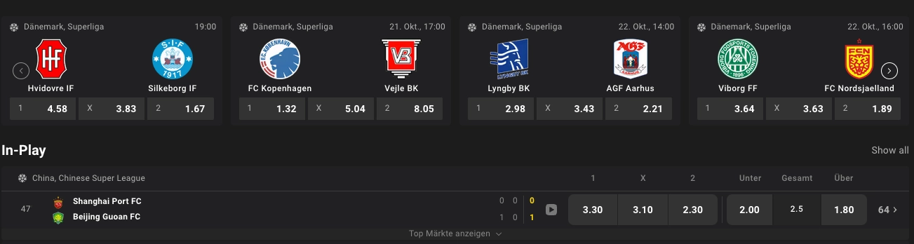 Betibet Sportwetten