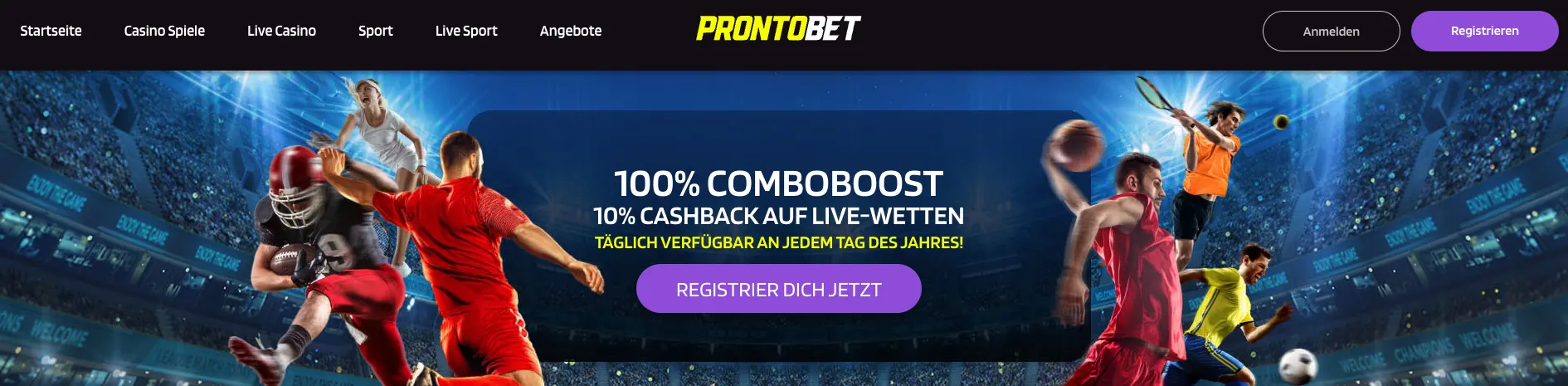 Prontobet Comboboost und Cashback