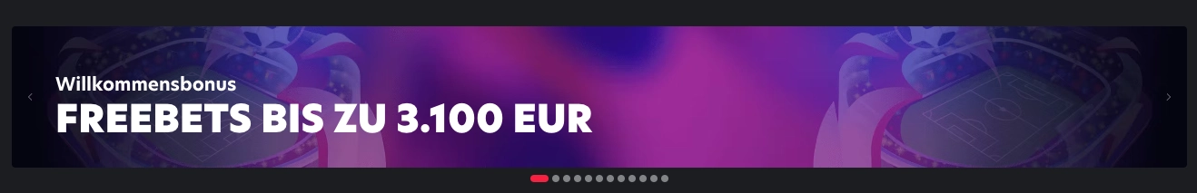 1RED Schweiz Willkommensbonus