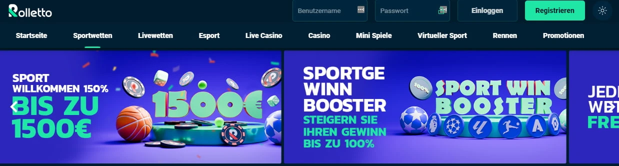 rolletto willkommensbonus