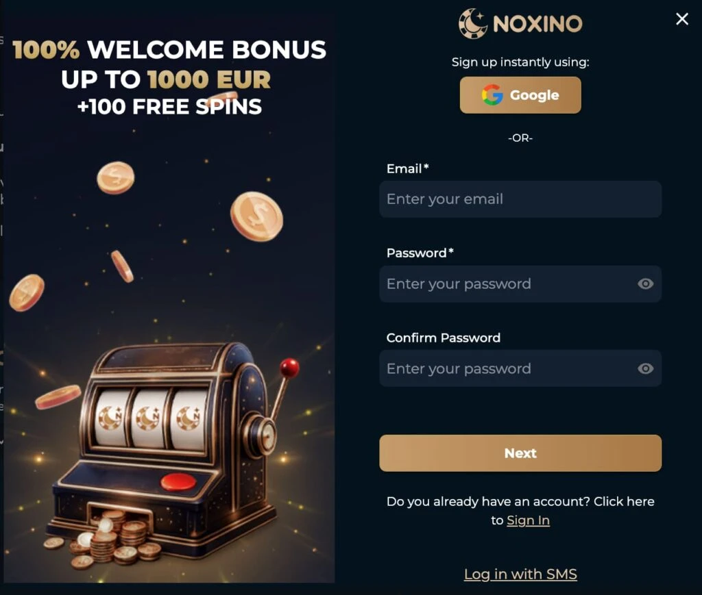 Noxino Willkommensbonus