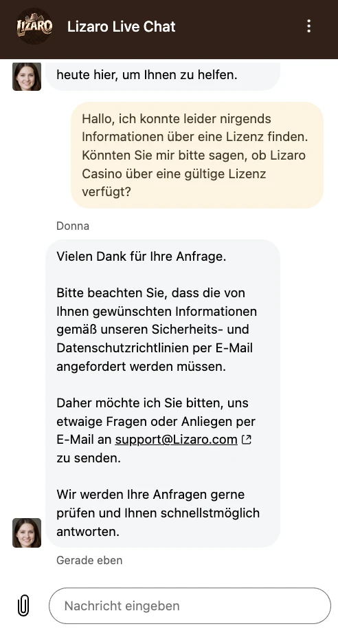 Lizaro Live Chat